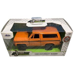 Jada Just Trucks 1980 Chevrolet Blazer Die-Cast Model Orange Black Stripe Chevy
